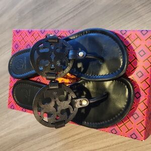 Tory Burch Miller Thong Sandal size 9 black